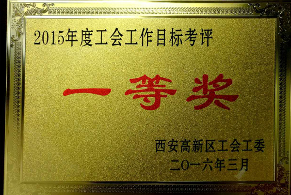 公司工会、团总支荣获高新区2015年度先进单位